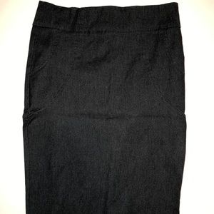 Gray stretch pencil skirt